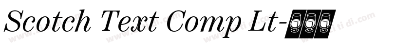Scotch Text Comp Lt字体转换